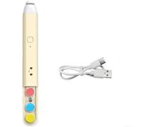 Electric Baby Nail Grinder 6 Heads USB-C Rechargeable Quiet Trimmer with LED Light for Newborns Toddlers Infants Safe Manicure Set Beige