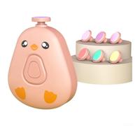 Electric Baby Nail Grinder USB Rechargeable Trimmer with 6 Heads Low Noise Safe Manicure Kit for Newborns Infants Toddlers Adults Beige 7x4.5cm(C)