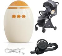 Electric Baby Rocker, USB-C Rechargeable Stroller Rocker with Custom Vibration Modes & 45-Min Timer, Ultra-Quiet Baby Sleep Aid Universal for Strollers and Buggies
