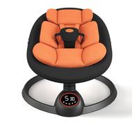 Electric Baby Swings for Infants, Portable Baby Swing with Preset Melodies, Bluetooth Swing for Newborn, Indoor & Outdoor(Black)