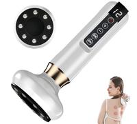 Electric Back Massagers, Handheld Cellulite Massager with 12 Suction Modes Rechargeable & Cordless Body Sculpting Machine with Red Light Heat for Fat Remover, Belly Thighs Electric Back Mass
