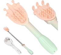 Electric Back Scratcher, Electric Back Scratcher Extendable to 18 Inch Itch Relief One-Hand Scratchers with Long Handle Body Scratch Massage Tool for Home Travel