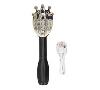 Electric Back Scratcher Rechargeable, 45cm / 17.7inch Expandable Back Scratcher Telescoping Effective Itch Relief Body Scratch Massage Tool for Home Travel (Black)