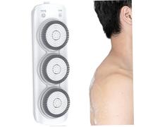Electric Back Scrubber for Shower with 3 Brush Head 3 Gear Shower Back Scrubber 25" Adjustable Wall Mounted 7800mAh Waterproof Low Noise Magnetic Charging Fast Foaming Brush..
