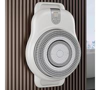 Electric Back Scrubber - Wall Mounted 360° Automatic Rotating Exfoliating Bath Brush with 2 Speeds for Deep Cleansing and Back Massage