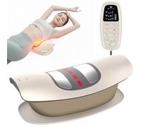 Electric Back Stretcher for Pain Relief, Heated Lumbar Massager, with Lumbar Traction, EMS Massager, Heating, Vibration, Suitable for Various Lumbar Issues