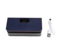 Electric Bag Sealer USB Rechargeable with LED Display 6Modes Magnetic Attachment for Food Storage Snacks Freshness Keeping White(Blue)