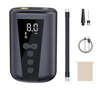 Electric Ball Pump - Digital Smart Air Pump | Fast Inflation Portable Fast Rechargeable Ball Air Inflator with Ball Needle, Charging & Storage Cable