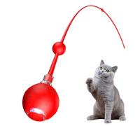 Electric Ball Toy for Cats - Rotating Ball 3 Modes for Feline Games - Automatic Rechargeable Electric Game with Tail for Hunting Training and Active Interaction
