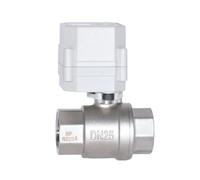 Electric Ball Valve 1/4''-1'' 2-Way NPT SS304 Motorized Proportional Modulating Valve DC9-24V Analog Signal Control 4-20mA Output(DN20,0-5V Input Signal)