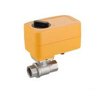 Electric Ball Valve 220V AC Brass Construction Auto Return Function for Zone Valve Control 1/2 3/4 1 Inch(1“)