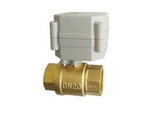 Electric Ball Valve Electric Valve 2-Way Brass 3/4'' DN20 Full Port Normally Open/Close with Indicator for Water Application(NPT,CR202 Normally Close)