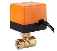Electric Ball Valve, Motorized Ball Valve, AC 220V, 1.6Mpa, Brass, 2 Way, 3-Wire, Thread DN15/DN25, for Water, Gas, Oil, Industrial, Home, Automation Systems