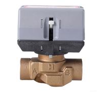 Electric Ball Valve VC6013 Actuator DN15 DN20 DN25 Two Way Metal Body Valve for Central Heating Zone Control(DN20)