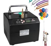 Electric Balloon Air Pump, 120W Balloon Stuffing Machine with 100 Balloons, Timer/Quantitative Function, Nozzle Balloon Inflator for Parties, Weddings