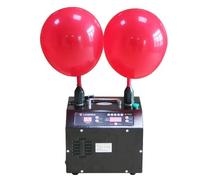 Electric Balloon Inflator with Dual Nozzles, Digital Timer, Counter, and Memory Function for Automatic and Press Inflation