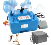 Electric Balloon Pump, 800W Dual Nozzles Electric Balloon Air Pump, Balloon Blower Pump with Digital Timer, Memory Function, for Bed Mattress Inflatables Paddling Pool Beach Toys