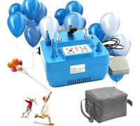 Electric Balloon Pump, 800W Portable Dual Nozzle Balloon Inflator, Inflation Air Pump Comes With Pedals, For Various Balloons For Events, Party/Wedding