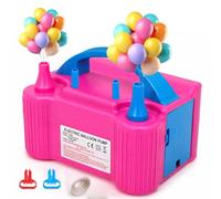 Electric Balloon Pump, Dual Nozzle Balloon Inflator with Auto & Continuous Modes, 600W Balloon Air Pump for Latex Balloons, Fast Balloon Pump for Birthday, Wedding, Baby Shower & Party Decorations