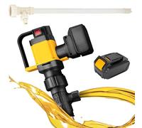 Electric Barrel Pump - 36.6 inch Delivery Tube & 9.8 ft Steel Wire Hose for Diesel, Kerosene, White Oil, Hydraulic Oil, Water, 10000 mAh Battery-Powered Liquid Transfer