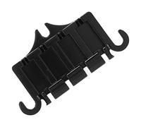 Electric Bass B 4-St Metal Tailpiece with Screws Glossy Replacement (Black)