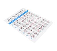 Electric Bass Chord Chart Poster for Beginner Practice
