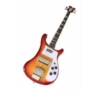 Electric Bass Guitar 4 String Professional Series - Solid Basswood Body & Rosewood Fretboard with Passive Pickups for Rock Metal(Brown)