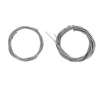 Electric Bass Guitar Strings 5Pcs Stainless Steel Silver Replacement Set Durable Solid Bass Accessories for Primary Acoustic Players 120cm 47.2in Length