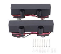 Electric Bass Pickup Sealed 4 - String Set, Noiseless Bass Pickup with Spring Accessory, Replacement for Precision Bass, Compact Lightweight Design for Easy Installation (91mm+94mm)