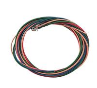 Electric Bass Strings 4 String Colorful Durable Steel Alloy Smooth Anti Lightweight Portable for Beginner Musicians Blue Rose Red Yellow Green 1.16mm 1.44mm 2.0mm 2.54mm 47.2