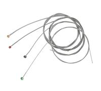 Electric Bass Strings Set 4PCS Hard Metal Colorful Head Sturdy Replacement Guitar Accessories for Guitarist Professional Musician