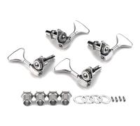 Electric Bass Tuner Peg Guitar Open Gear Tuning Pegs Machine Head Metal String Tuner 4 String Bass Machine Head Knobs
