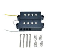 Electric Bass With Segmented Pickup Four Strings Open Back Bk/white Professional electric pickup(Black)