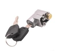 Electric Battery Lock 2Pcs, Aluminium E-Bike Saddle Tube Lock Key Anti-Theft Seat Post Battery Box Security(type B)