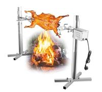 Electric BBQ Rotisserie Grill Kit - 90LBS Load Capacity, Adjustable Height, Charcoal Rotisserie for Chicken, Pig, and Lamb Roast
