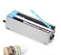 Electric Bead Threader, Semi-Automatic Bead Spinner for 1.5-17mm Round Beads, Needle Alignment, No Scratches, for Bracelets, Necklaces, Crafts