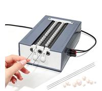 Electric Bead Threading Machine, Double-Track Tool with 3 Needles, Adjustable Speed, Auto Alignment, for DIY Jewelry Making