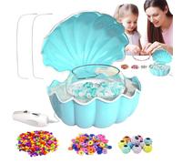 Electric Beading Lathe ,Shell Shape Automatic Beading Lathe - Automatic Jewelry with USB Charging and Adjustable for Making Necklaces Adults Kids and