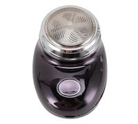 Electric Beard Clipper, Stainless Steel Beard Trimmer USB Rechargeable, Portable Small Men Beard Clipper Cleaner Fine Trimming for Travel Use, (Electroplated Black)