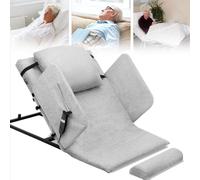 Electric Bed Backrest, Adjustable Lift Pillow for Neck and Waist Support, 2-80° Positioning, Improves Sleep Comfort with Armrests