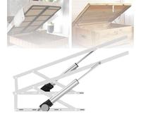 Electric Bed Lift Mechanism, Remote Control, 600KG Load Capacity, Heavy Duty Steel Bed Risers, Hinge for Storage Box and Divan Base, 2 Pieces