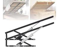 Electric Bed Lift Mechanism with Remote, 600KG Load Capacity, Heavy Duty Steel Bed Risers Hinge for Storage Box and Divan Base, Includes 2 PCS