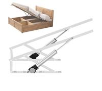 Electric Bed Lift Mechanism with Remote Controls, 600KG Load Capacity Support Hinge 2PCS Storage Lift Kit for Storage Box Bed and Spring Divan Base White-80cm