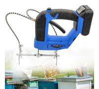 Electric Bee Shaker 150w 2700r/Min Electric Bee Remover with 4 Adjustable Speeds, 20V Rechargeable Bee Remover, Includes Batteries & Charger for Beekeepers, Farm Blue-2Batteries