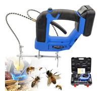 Electric Bee Shaker, Cordless Bee Hive Frame Shaking Machine, 4 Speed Brushless Motor Beehive Frame Shaker 20V Rechargeable Vibrating Bee Remover with Batteries & Charger