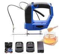 Electric Bee Shaker, Cordless Frame Shaking Machine with Carrying Case & 2 Batteries, 4-Speed Adjustable Handheld Remover for Beekeeping