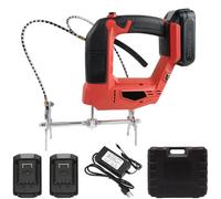 Electric Beehive Frame Shaker | Rechargeable Cordless Bee Remover | Brushless Motor Hive Vibrator Kit | Anti-Slip Handle,4-Gear Adjustment,Carrying Case Included (Red, 2 Battery)