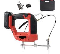 Electric Beehive Frame Shaker | Rechargeable Handheld Bee Remover | 4-Gear Speed Adjustment | with 2000mAh Battery, Charger, Storage Box | for Commercial Honey Farms (Red, 1 Battery)