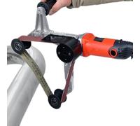 Electric Belt Grinder Polisher Sander, 800W Adjustable 6-Speed for Rust Removal Wood Metal Working