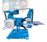 Electric Belt Sander, 1100W Sanding Machine, Horizontal and Vertical Belt Sander with 5 Belts for Wood and Metal, Bench Sander